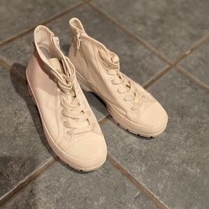 Zodiac Off-White Canvas Sneakers